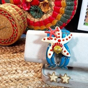 Starfish Stretch Bracelet & Earrings